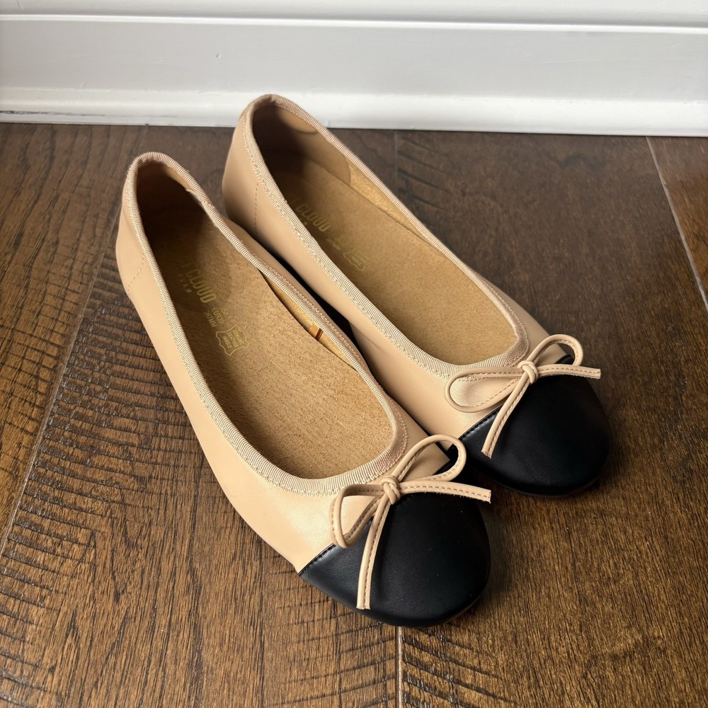 Project Cloud Women's  "Ashley" Leather Ballet Flats Sz8,5 Casual Business Work